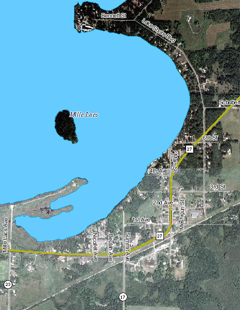Aerial Photo of Wahkon Minnesota