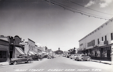 Main Street, Elbow Lake Minnesota, 1950's