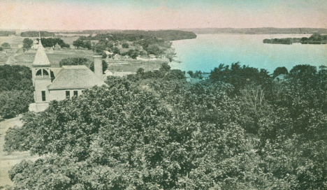 View of Lake Francis from the Water Tower, Elysian Minnesota, 1910