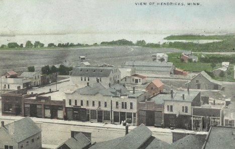 Birds eye view, Hendricks Minnesota, 1908