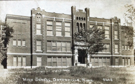 High School, Ortonville Minnesota, 1920's