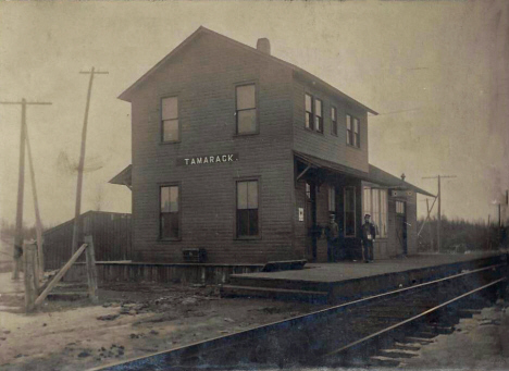 Depot. Tamarack Minnesota, 1909