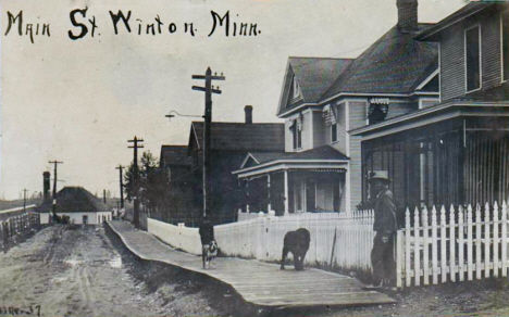Main Street, Winton Minnesota, 1910's