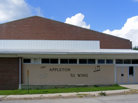 1952 wing to former High School, now pre-school, Appleton Minnesota, 2014