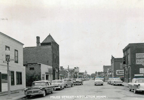 Miles Street, Appleton Minnesota, 1950's