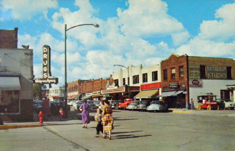 4th and Beltrami, Bemidji Minnesota, 1954