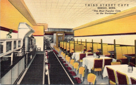 Third Street Cafe, Bemidji Minnesota, 1950