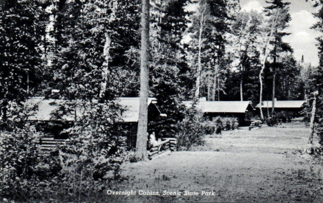 Overnight cabins, Scenic State Park, Bigfork Minnesota, 1941