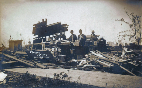 Cyclone damage, Clinton Minnesota, June 28 1908
