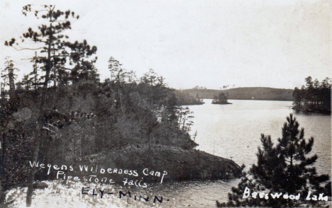 Wegan's Wilderness Camp on Basswood Lake, Ely Minnesota, 1928