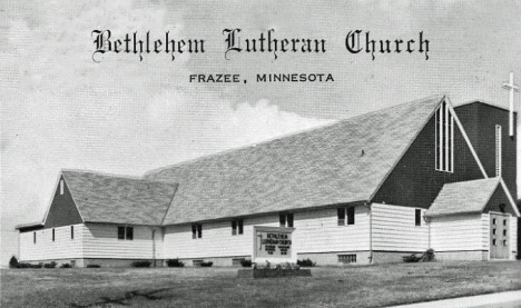 Bethlehem Lutheran Church, Frazee Minnesota, 1968