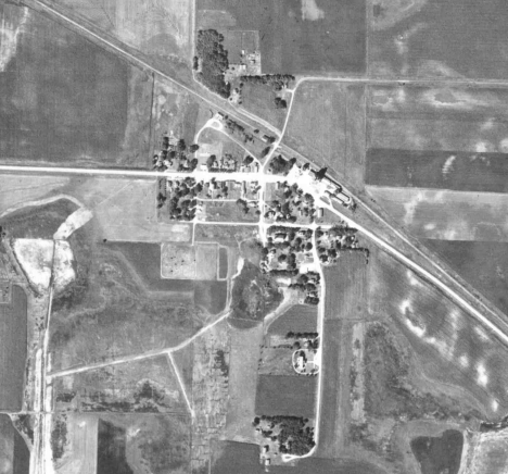 Aerial view, Hazel Run Minnesota, 1958