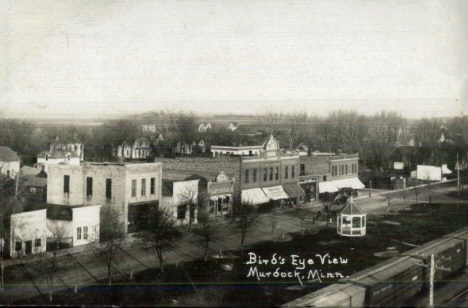 Birds eye view, Murdock Minnesota, 1910