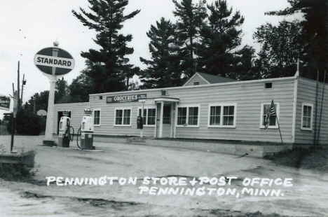 Pennington Store and Post Office, Pennington Minnesota, 1940's
