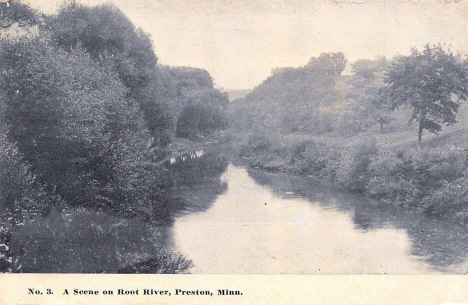 Scene on the Root River, Preston Minnesota, 1913