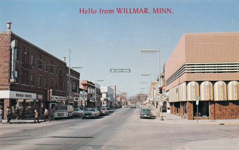 Street scene, Willmar Minnesota, 1970's