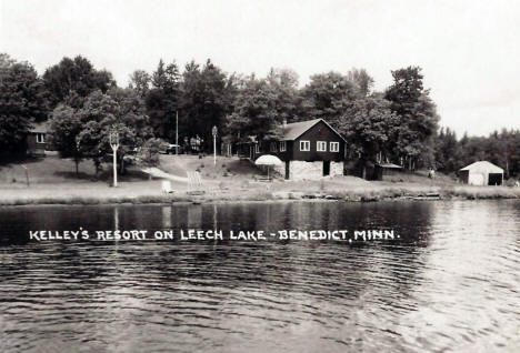 Kelley's Resort on Leech Lake, Benedict Minnesota, 1956