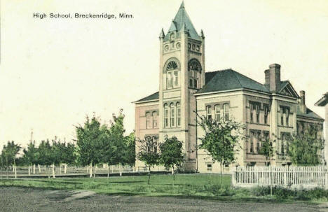 High School, Breckenridge Minnesota, 1907