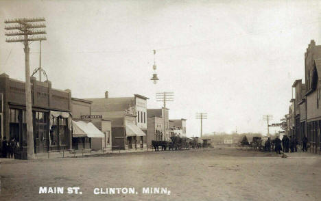 Main Street, Clinton Minnesota, 1909