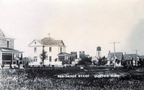 Residence scene, Clinton Minnesota, 1910's