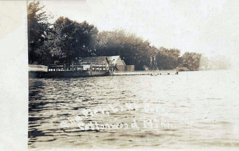 At the Pier, Cottonwood Lake, Cottonwood Minnesota, 1907