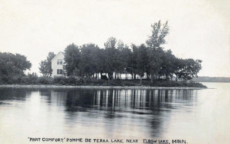 Point Comfort on Pomme de Terra Lake, Elbow Lake Minnesota, 1908