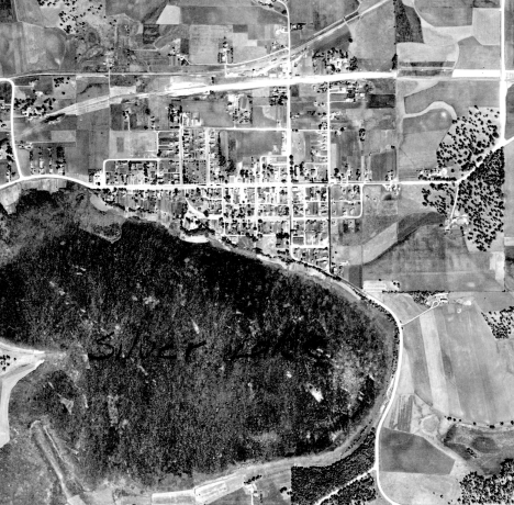Aerial view, Silver Lake Minnesota, 1940