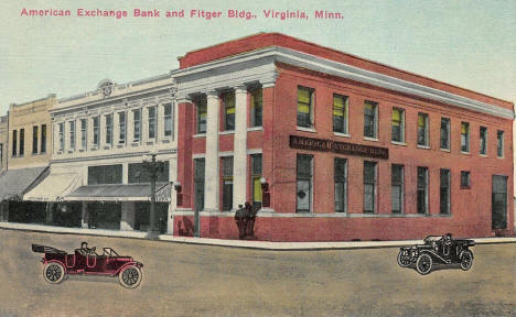 American Exchange Bank and Fitger Building, Virginia Minnesota, 1908