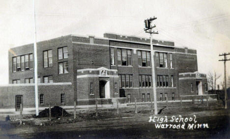 High School, Warroad Minnesota, 1920's