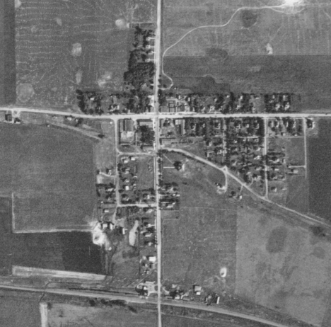 Aerial photo, Wendell Minnesota, 1938