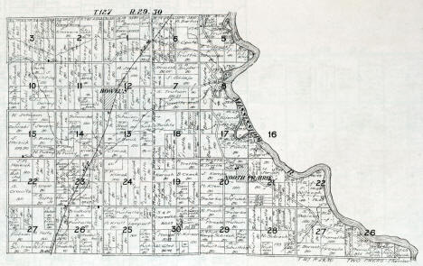 Plat map of Two Rivers Township in Morrison County Minnesota, 1916