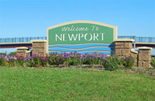 Welcome sign, Newport Minnesota