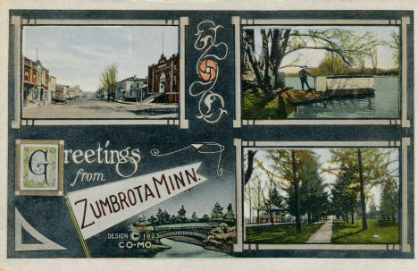 Multiple scenes, Zumbrota Minnesota, 1923