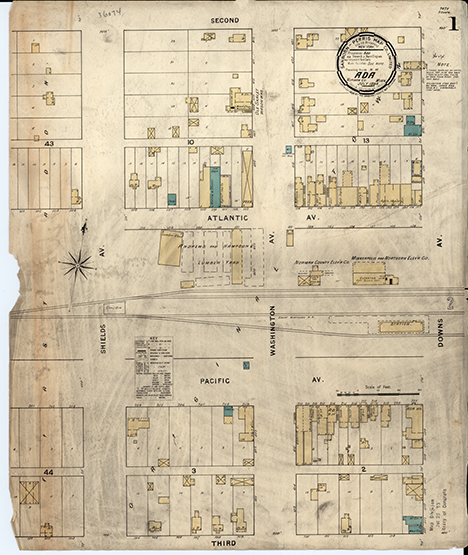 Sanborn Fire Insurance Map of Ada, Minnesota, 1894