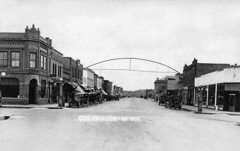 Street scene, Coleraine, Minnesota, 1920s