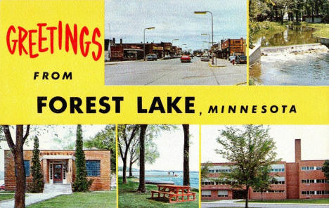 Greetings from Forest Lake, Minnesota, 1960s
