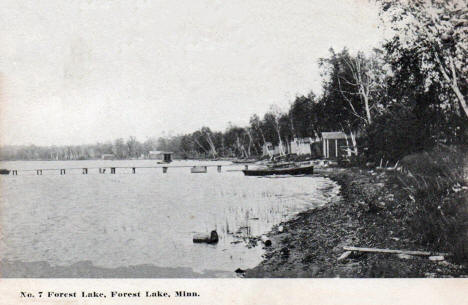 View of Forest Lake, Forest Lake, Minnesota, 1911