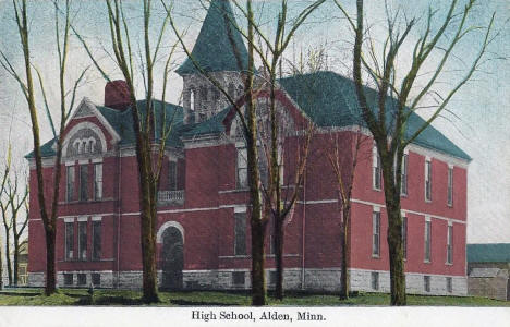High School, Alden, Minnesota, 1910