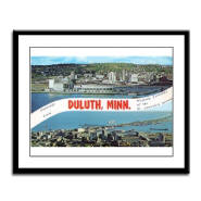 Greetings from Duluth Framed Panel Print