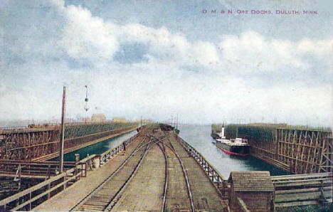 D.M.&N. Ore Docks, Duluth Minnesota, 1915