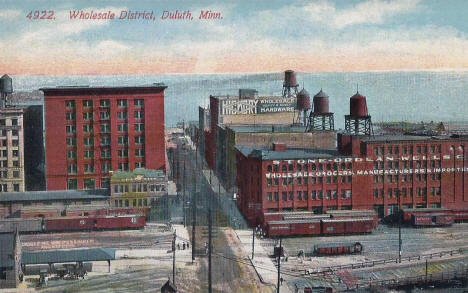 Wholesale District, Duluth Minnesota, 1910's