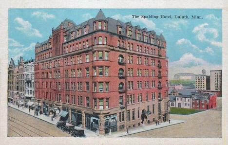 The Spalding Hotel, Duluth Minnesota, 1920's