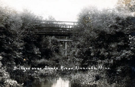 Bridges over Snake River, Alvarado, Minnesota, 1914