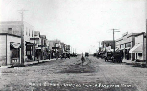 Main Street looking North, Alvarado, Minnesota, 1915