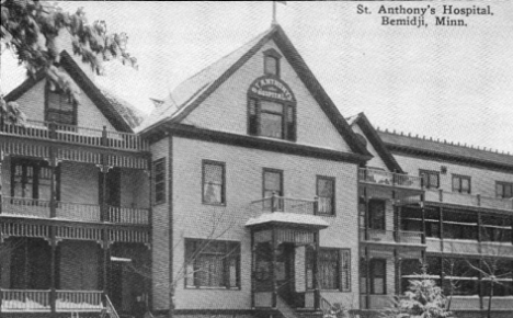 Saint Anthony's Hospital with additional wing, Bemidji Minnesota