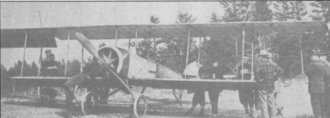 The first airplane in Bemidji Minnesota, 1915