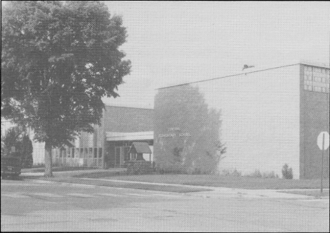 Central Elementary School rebuilt in 1958 after the fire, Bemidji Minnesota