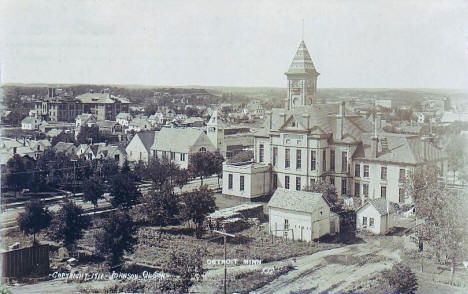 Birds eye view, Detroit Lakes Minnesota, 1911