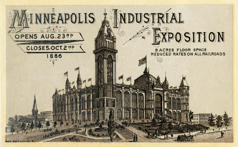 Minneapolis Industrial Exposition, Minneapolis, Minnesota, 1886