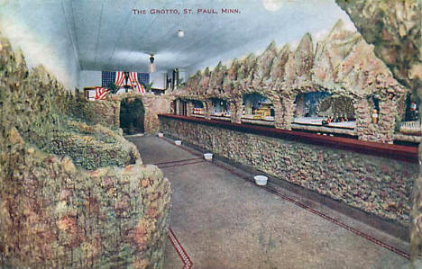 Interior, The Grotto Bar on East 3rd Street, St. Paul Minnesota, 1908